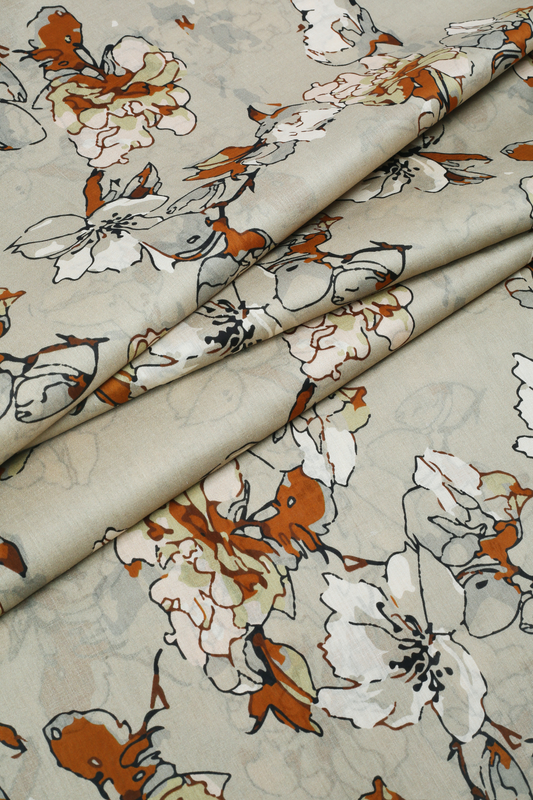 2 Piece - Digitally Printed Lawn - F1 - D2109