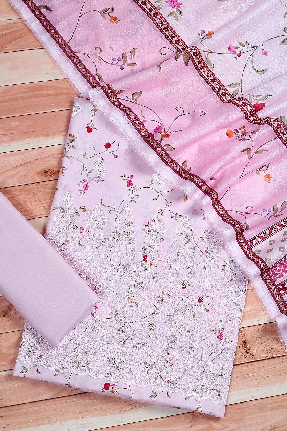 3 Piece - Embroidered Lawn - F60 - D3603