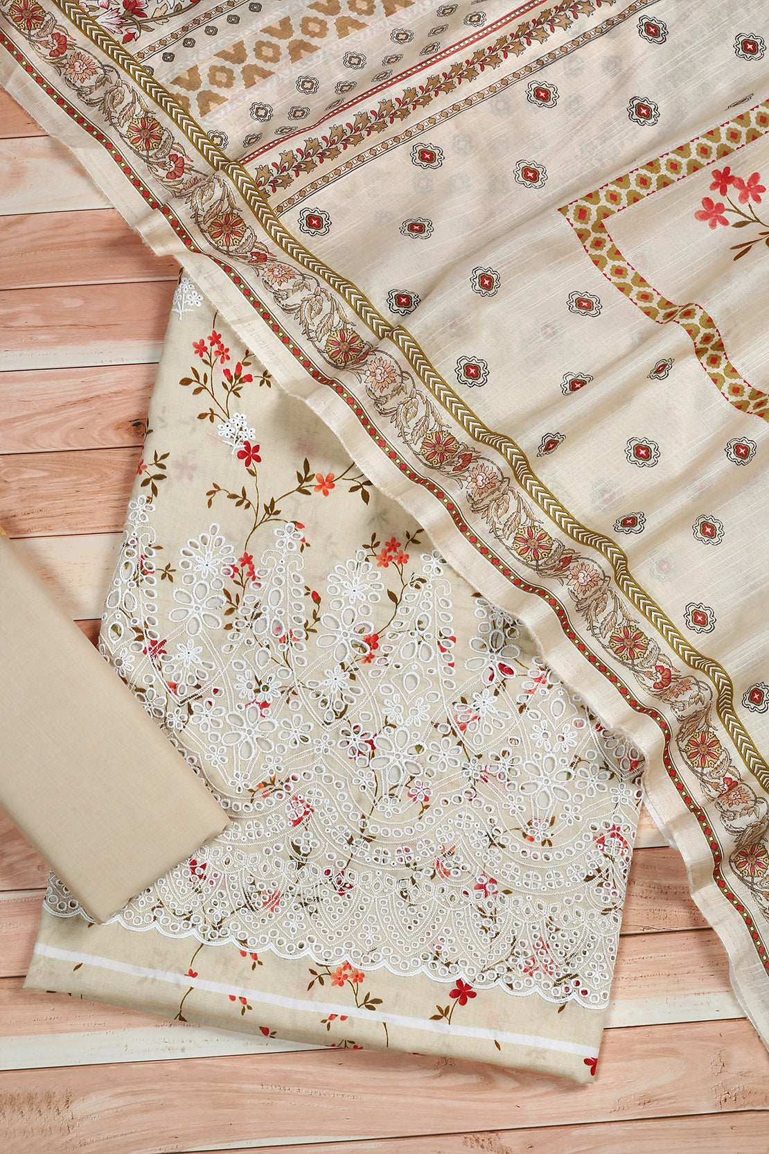 3 Piece - Embroidered Lawn - F60 - D3605