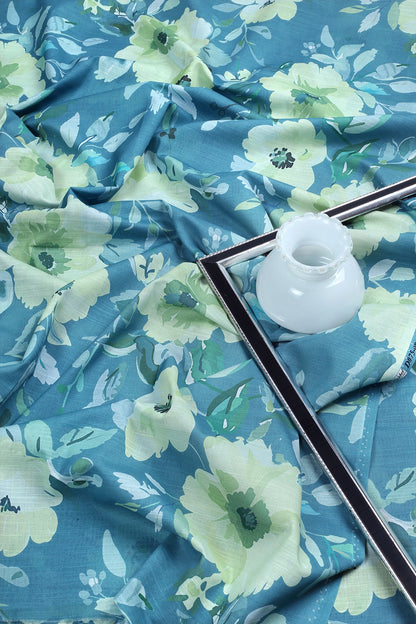 2 Piece - Digitally Printed Slub Lawn - F2 - D2303