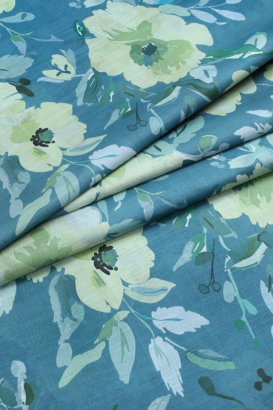 2 Piece - Digitally Printed Slub Lawn - F2 - D2303