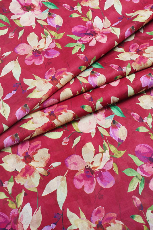 2 Piece - Digitally Printed Slub Lawn - F2 - D2307