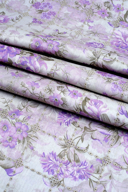 3 Piece - Embroidered Lawn - F24 - D2710