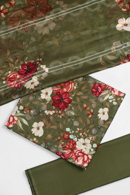 3 Piece - Digitally Printed Lawn - F26 - D2808
