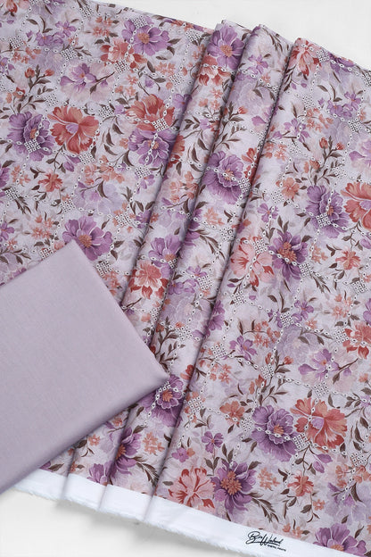 2 Piece - Embroidered Lawn - F35 - D3004