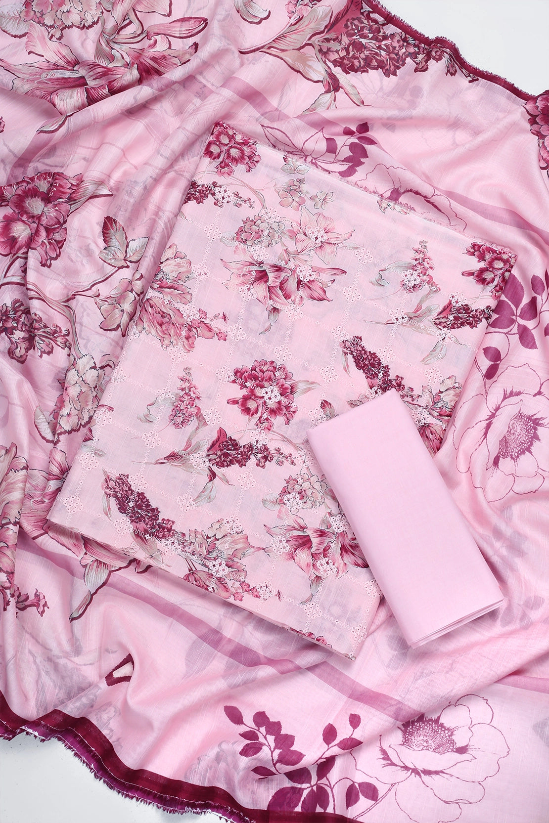 3 Piece - Embroidered Lawn - F63 - D4102