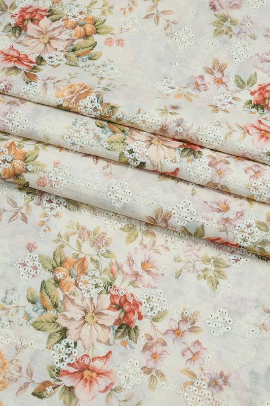 3 Piece - Embroidered Lawn - F63 - D4104