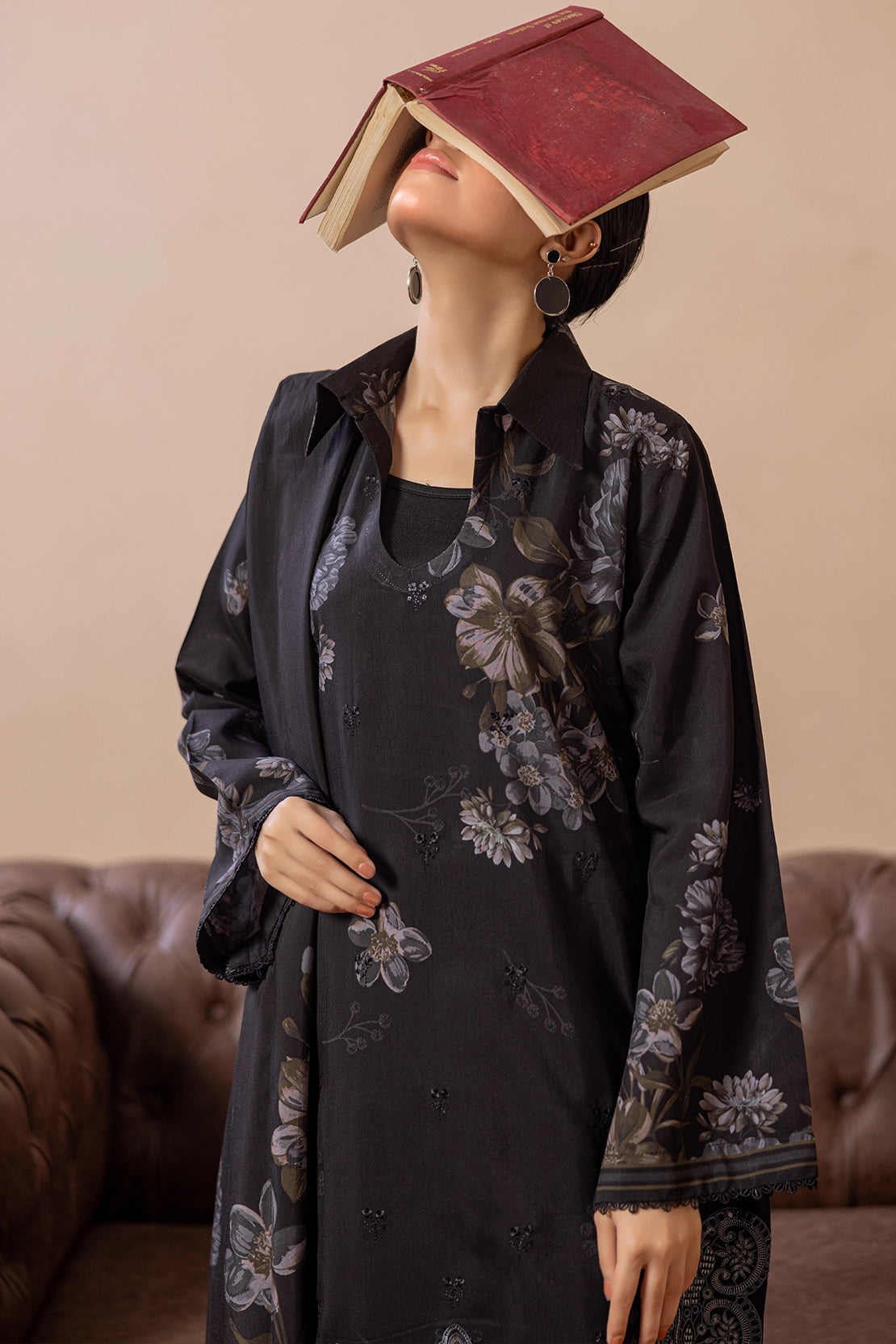 3 Piece - Embroidered Viscose - WD1406