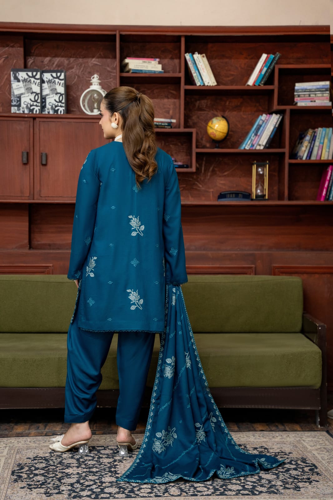 3 Piece Embroidered Karandi FV518