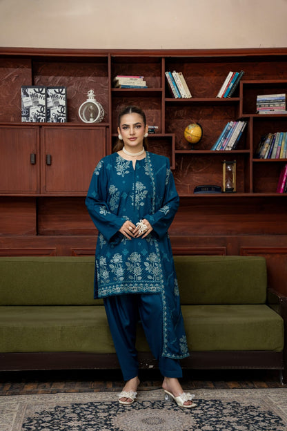 3 Piece Embroidered Karandi FV518