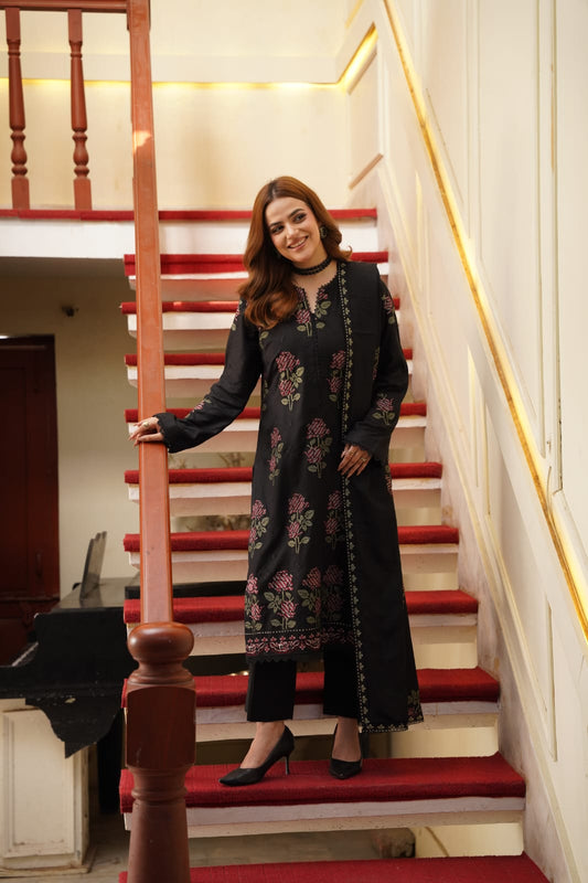 3 Piece Embroidered Karandi FV518