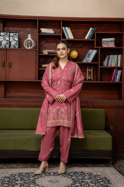 3 Piece Embroidered Karandi FV518