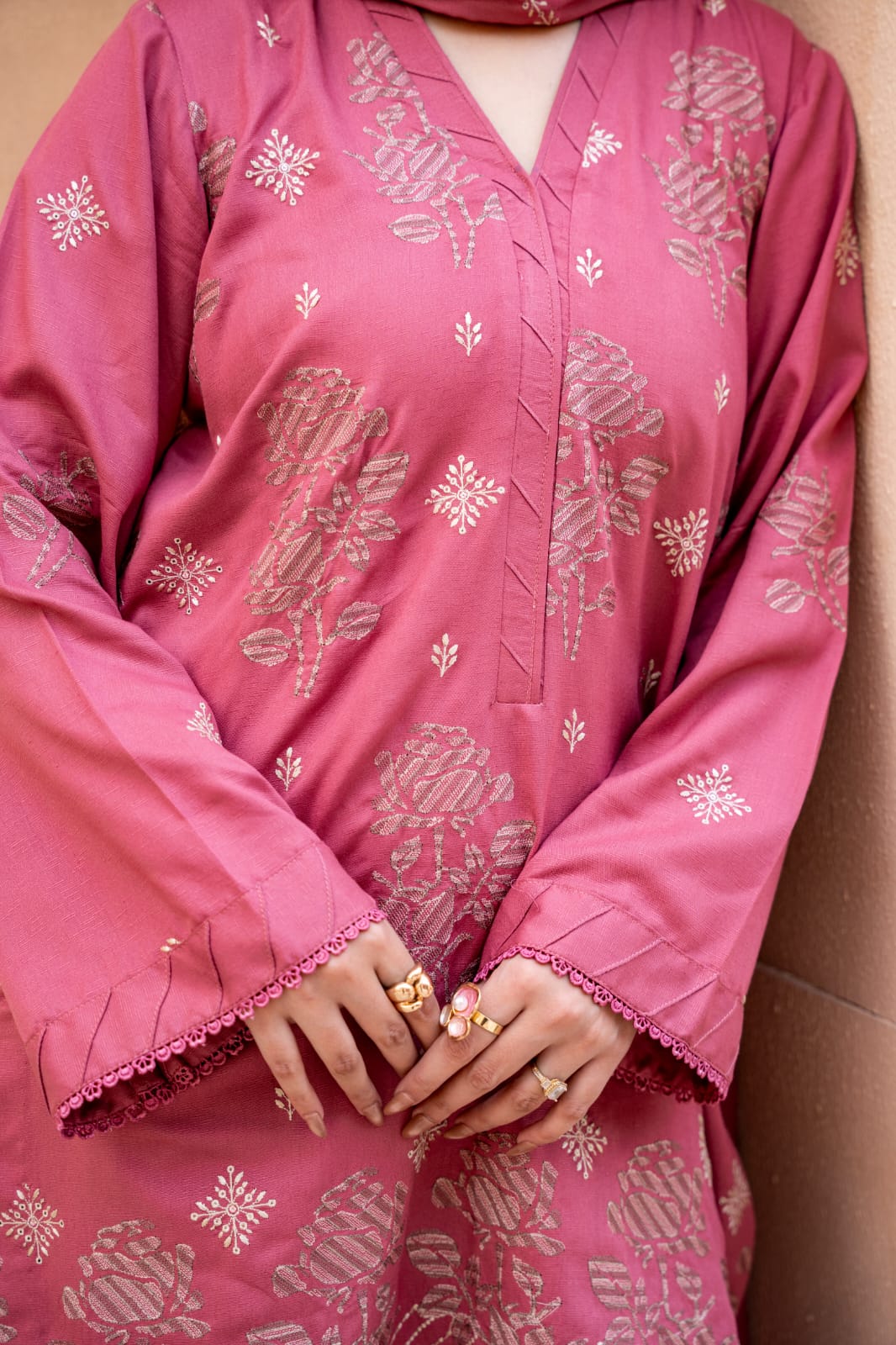 3 Piece Embroidered Karandi FV518