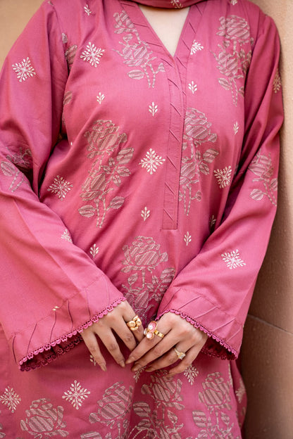 3 Piece Embroidered Karandi FV518