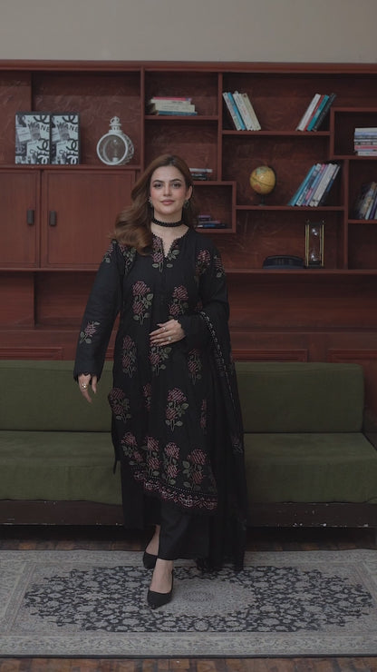 3 Piece Embroidered Karandi FV518