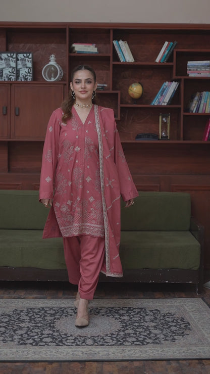 3 Piece Embroidered Karandi FV518